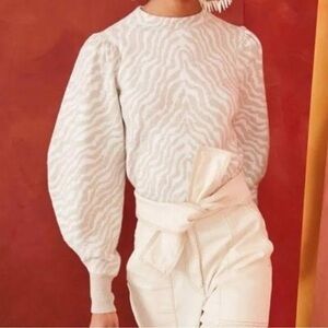 Ulla Johnson Massey Pullover Sweater Blanc Size XS‎ P